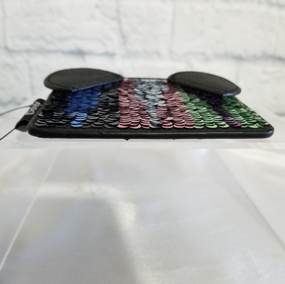 Loungefly Minnie Mouse Sequin Colorful Disney Card Holder Wallet New Limited - Picture 13 of 16